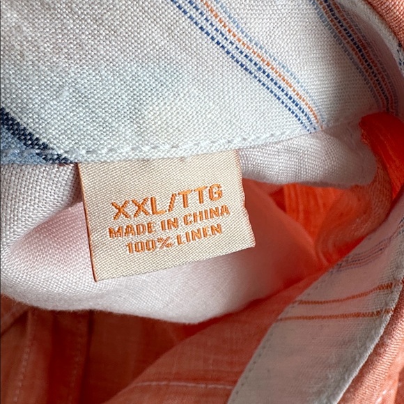 Tommy Bahama Linen Short Sleeve Button Down Shirt Size XXL - Picture 9 of 10